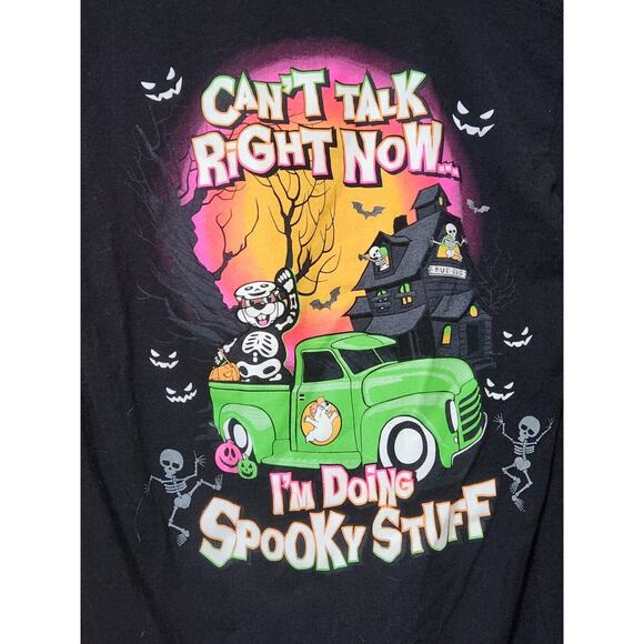 Buc-ee's Halloween‎ I'm Doing Spooky Stuff Size Medium Unisex Black T-Shirt 2022 - Picture 4 of 4